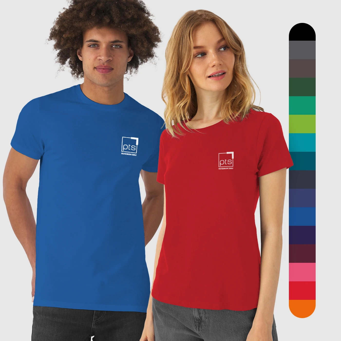 T-Shirt PTS-Logo weiß klein