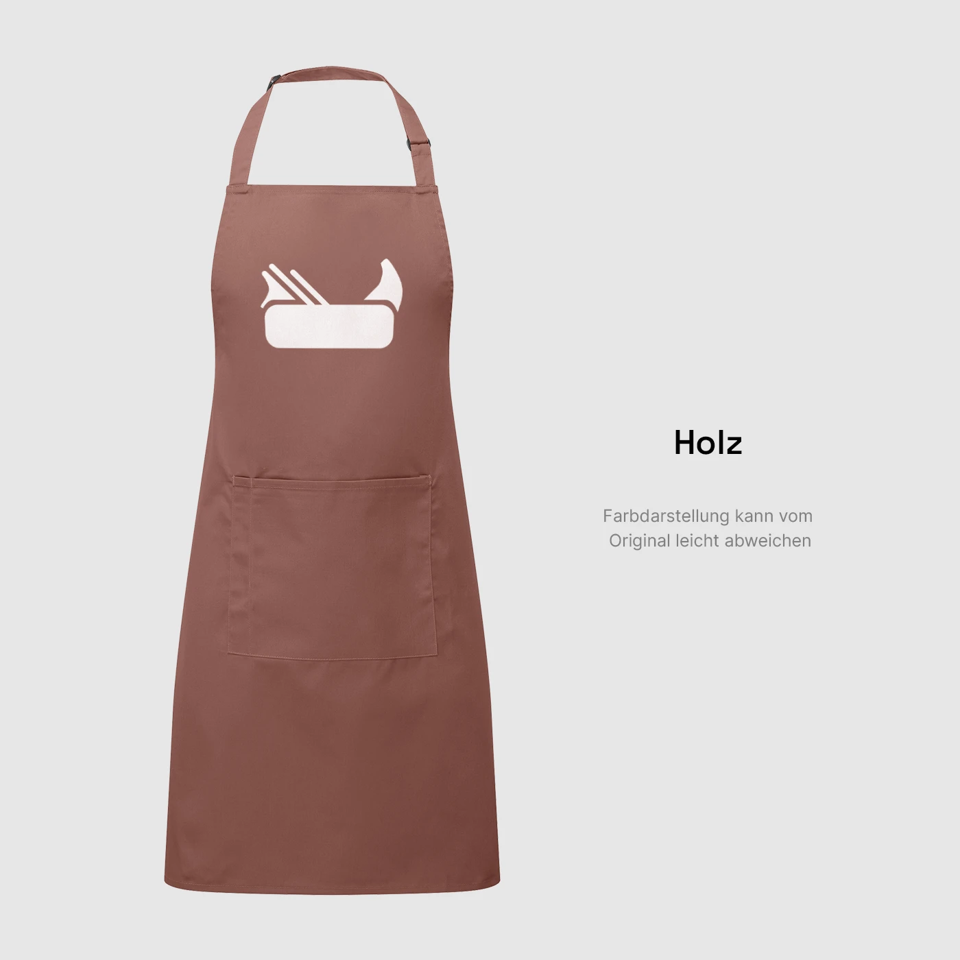 Schürze PTS Fachbereich weiß - Fachbereich Holz