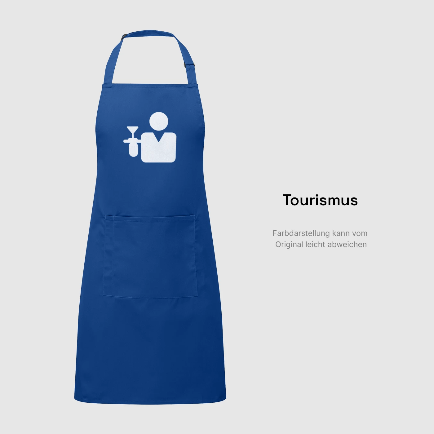 Schürze PTS Fachbereich weiß - Fachbereich Tourismus