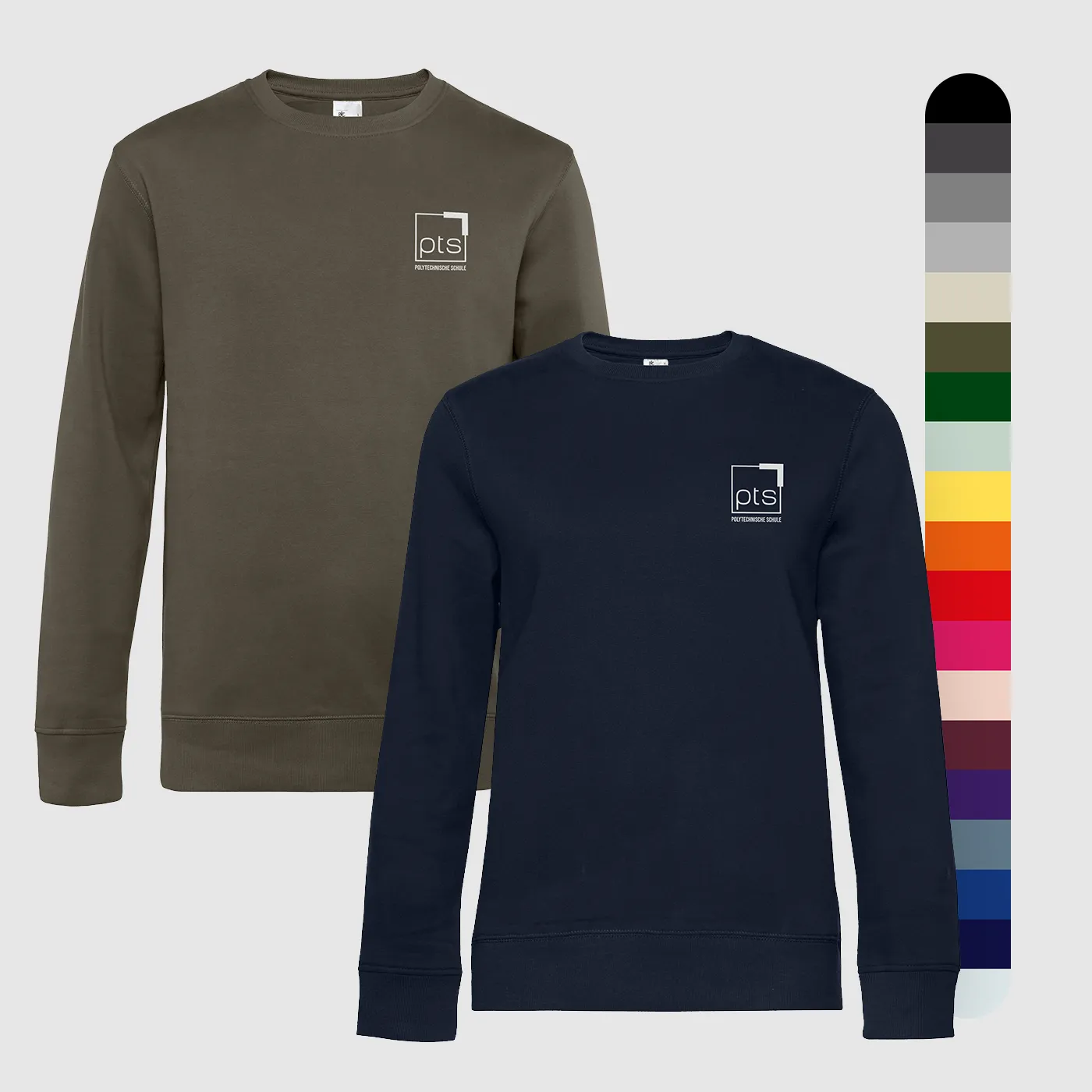 Sweater PTS-Logo weiß klein
