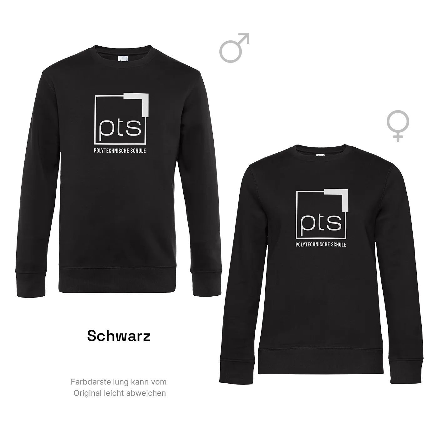 Sweater PTS-Logo weiß - schwarz