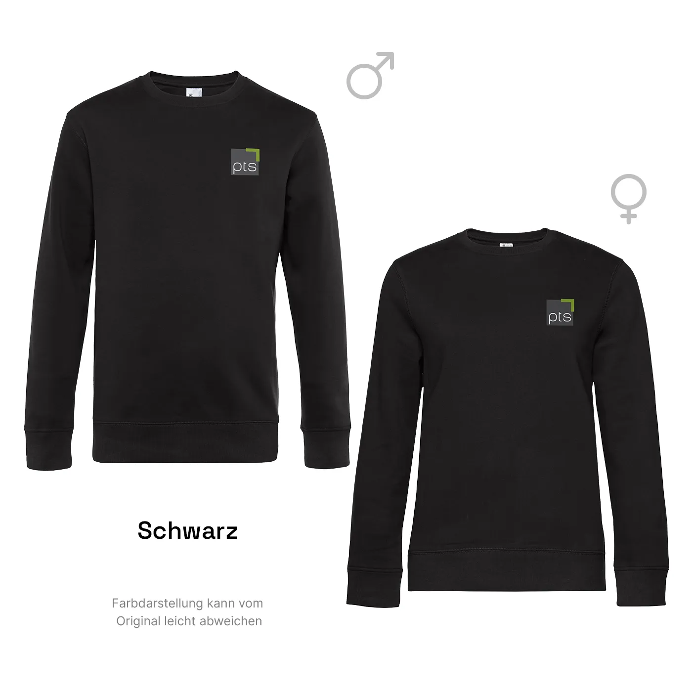 Sweater PTS-Logo färbig klein - schwarz