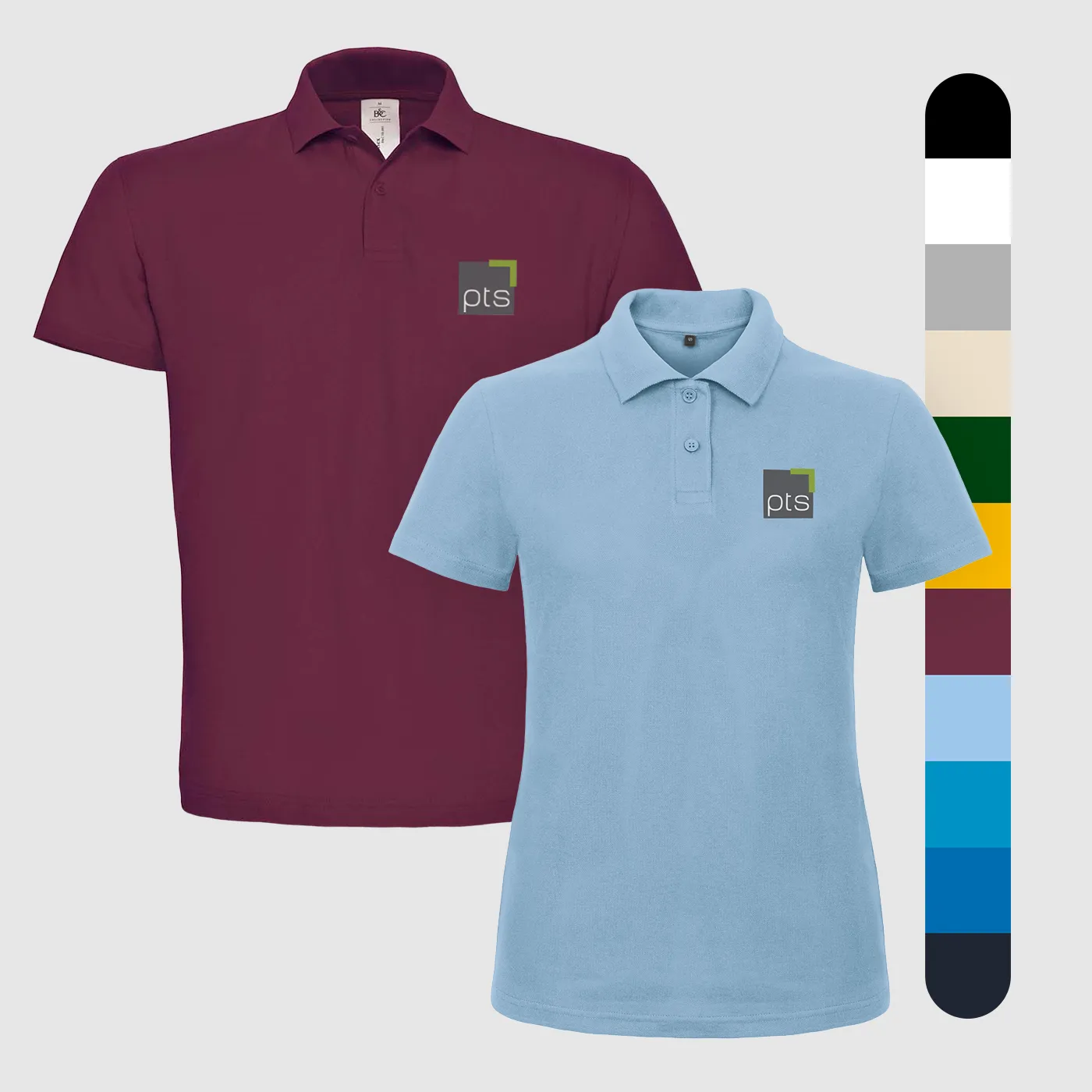 Poloshirt PTS-Logo färbig klein
